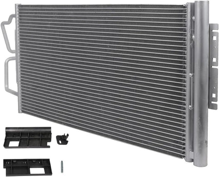 AC Condenser Compatible with 2014-2016 Chevrolet Impala Limited & 2006-2013 Impala – Radiator Cooling Fan Assembly, Replacement 3474, 23287351, 89018842, GM3030268 - KUDUPARTS