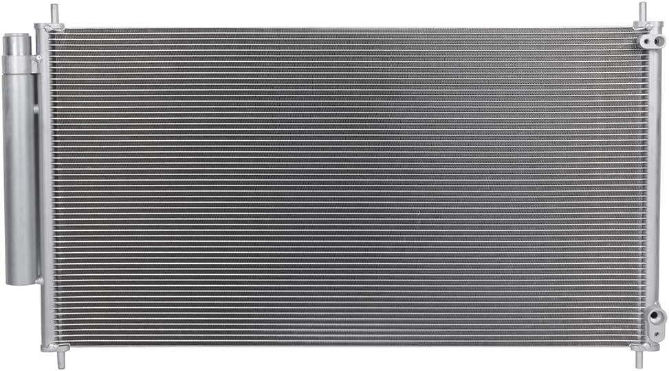 AC Condenser Compatible with 2012-2015 Honda Civic DX/EX/EX-L/HF/LX Sedan 4-Door, Radiator Cooling Fan Assembly, Replacement 3976, 3976C, CN 3976PFC, CN3976PFC, 7-3976