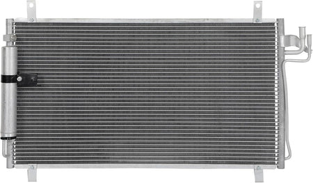 AC Condenser Compatible with 2003-2007 Infiniti G35 Base Coupe 2-Door & Sedan 4-Door – Radiator Cooling Fan Assembly, Replacement 92100AL570, 4704 - KUDUPARTS