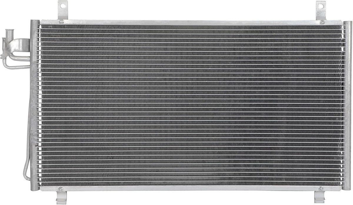 AC Condenser Compatible with 2003-2007 Infiniti G35 Base Coupe 2-Door & Sedan 4-Door – Radiator Cooling Fan Assembly, Replacement 92100AL570, 4704 - KUDUPARTS