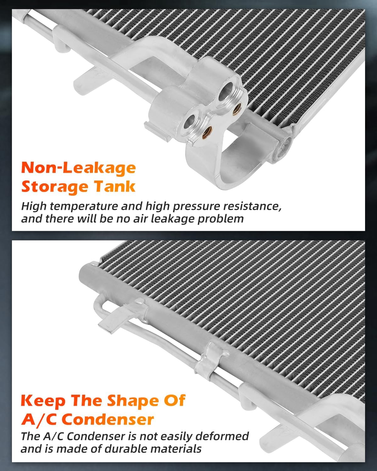 AC Condenser Compatible with 2019-2020 Kia Optima – Radiator Cooling Fan Assembly, Replacement 30139, 3794, 3794C, CN 3794PFXC, CN3794PFXC, 7-3794, 40329, 23305638, GM3030285, V40620038 - KUDUPARTS