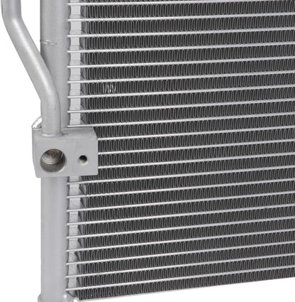 AC Condenser Compatible with 1994-2001 Acura Integra & 1997-2001 Honda CR-V | Radiator Cooling Fan Assembly | Replacement 4801, 80110ST7A21, 80110S10003, 80110ST7003, 80110SP7A21