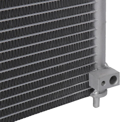 AC Condenser Compatible with 1994-2001 Acura Integra & 1997-2001 Honda CR-V | Radiator Cooling Fan Assembly | Replacement 4801, 80110ST7A21, 80110S10003, 80110ST7003, 80110SP7A21