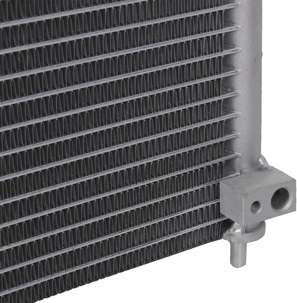 AC Condenser Compatible with 1994-2001 Acura Integra & 1997-2001 Honda CR-V | Radiator Cooling Fan Assembly | Replacement 4801, 80110ST7A21, 80110S10003, 80110ST7003, 80110SP7A21 - KUDUPARTS