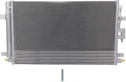 AC Condenser Compatible with 2018-2019 Chevrolet Equinox L/LS/LT/Premier Plus Sport Utility 4-Door, Radiator Cooling Fan Assembly, Replacement 30082, 23270537, 84550136