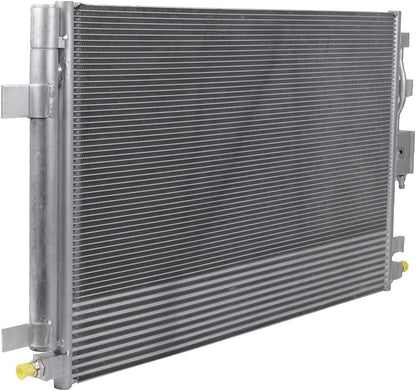 AC Condenser Compatible with 2018-2019 Chevrolet Equinox L/LS/LT/Premier Plus Sport Utility 4-Door, Radiator Cooling Fan Assembly, Replacement 30082, 23270537, 84550136