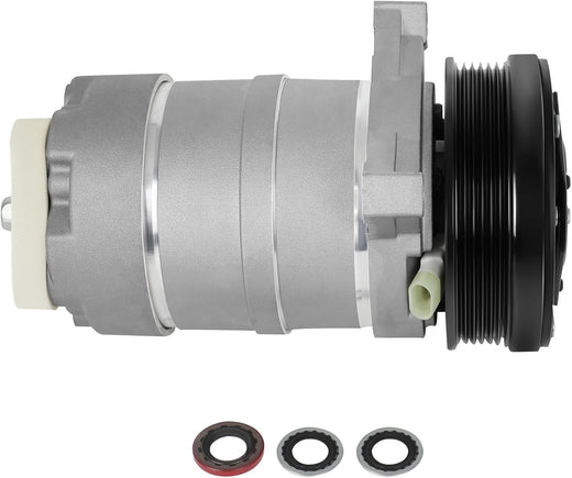 A/C Compressor with Clutch – Fits 1993-1997 Chevrolet Camaro, Pontiac Firebird, Buick Roadmaster 5.7L – Fast Cooling, 6 Groove Pulley - KUDUPARTS