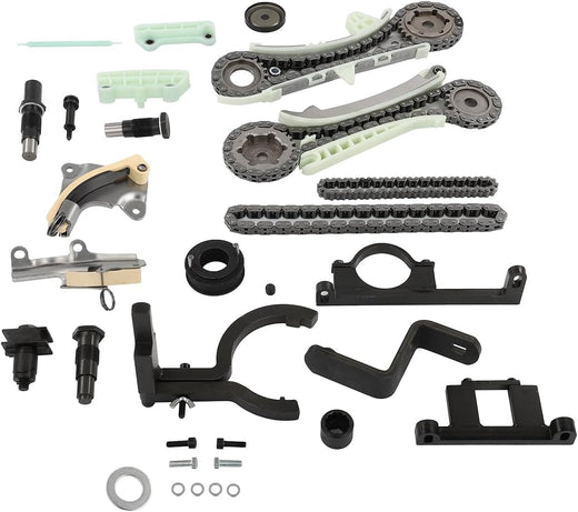 Engine Timing Chain Kit for Ford Explorer Sport (2001-2011) & Ford Ranger – OE 1L2Z-6L266-AA, 2L2Z-6306-AA – Includes Jack Shaft Chain, Sprocket, Tensioner & Guide - KUDUPARTS