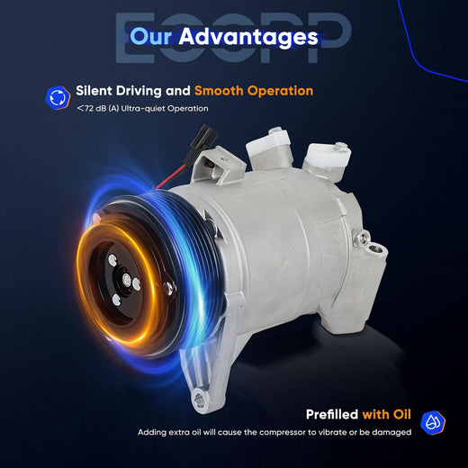 AC Compressor Compatible with Nissan Murano, Maxima, Quest, Pathfinder & Infiniti QX60 3.5L 2008-2015 – Fast Cooling - KUDUPARTS