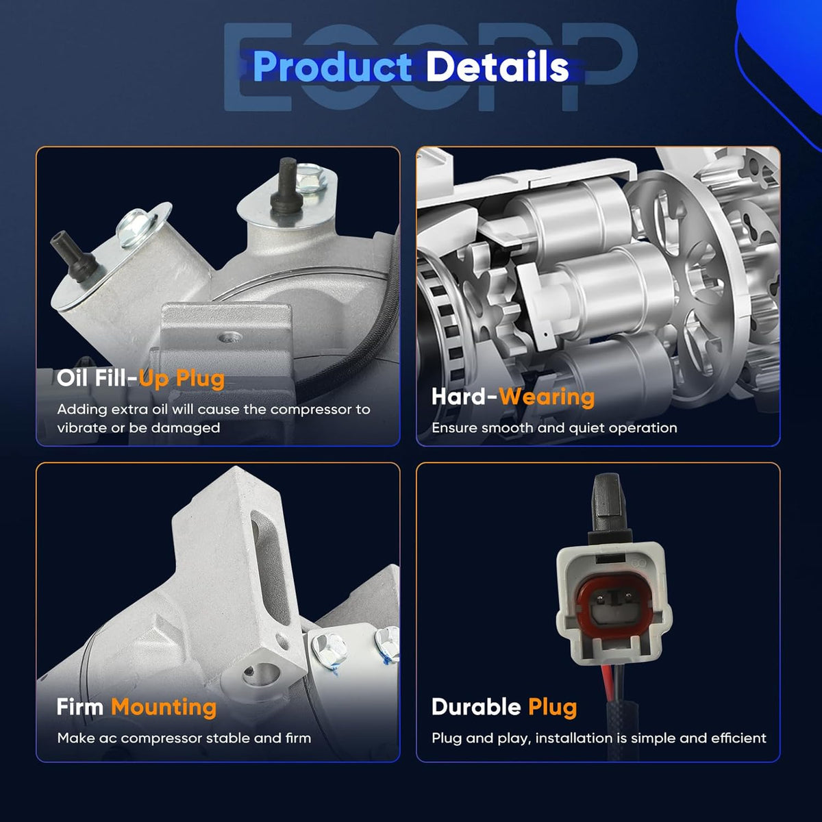 AC Compressor Fast Cooling 2015-2023 – Compatible with Nissan Maxima & Murano 3.5L - KUDUPARTS