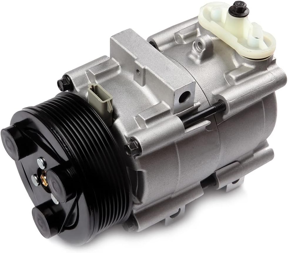 AC Compressor Compatible with Ford E-150 4.6L (1997-2001), Ford E-250 5.4L (1997-2002), Ford Expedition 4.6L (1997-2002)