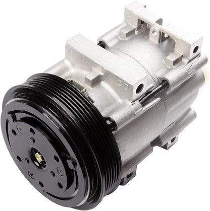 AC Compressor with Clutch | Compatible with Ford F-150, F-250, F-350 & F-53 Motorhome 1990-1995 | 4.9L 7.5L
