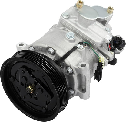 AC Compressor with Clutch – Compatible with 2008-2012 Land Rover LR2 3.2L & 2011-2016 Volvo S60 XC60 3.0L