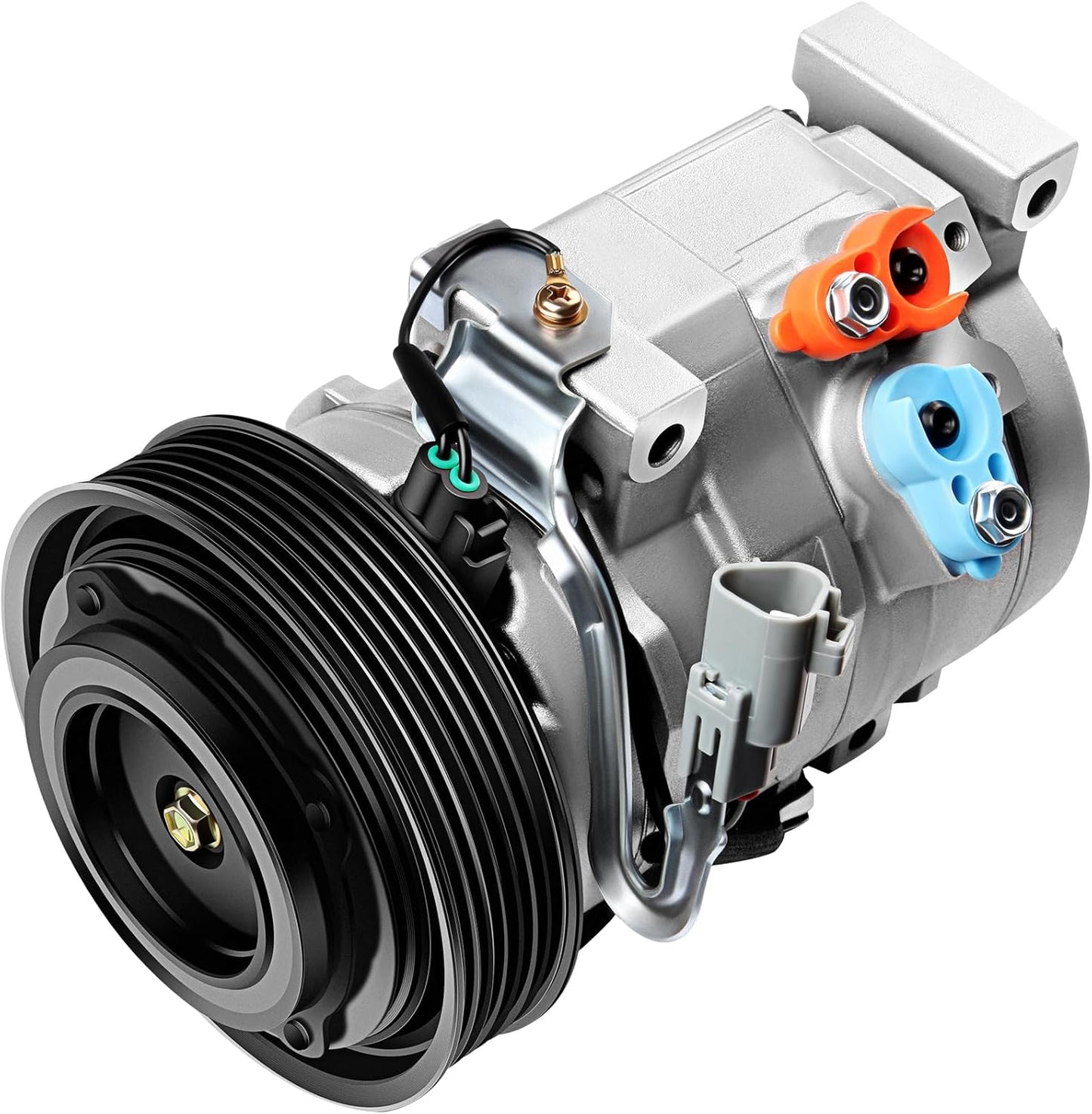AC Compressor with Clutch | Compatible with Toyota Camry, Highlander, Solara 2.4L (2001-2008)