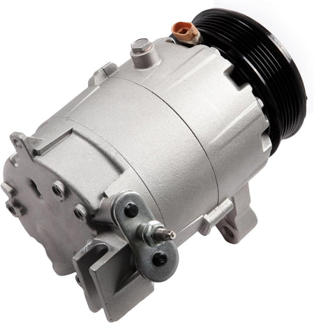 AC Compressor with Clutch for Chevrolet Impala, Malibu, Monte Carlo & Pontiac G6 3.5L 3.9L 2006-2011 – Fast Cooling, 6 Grooves - KUDUPARTS