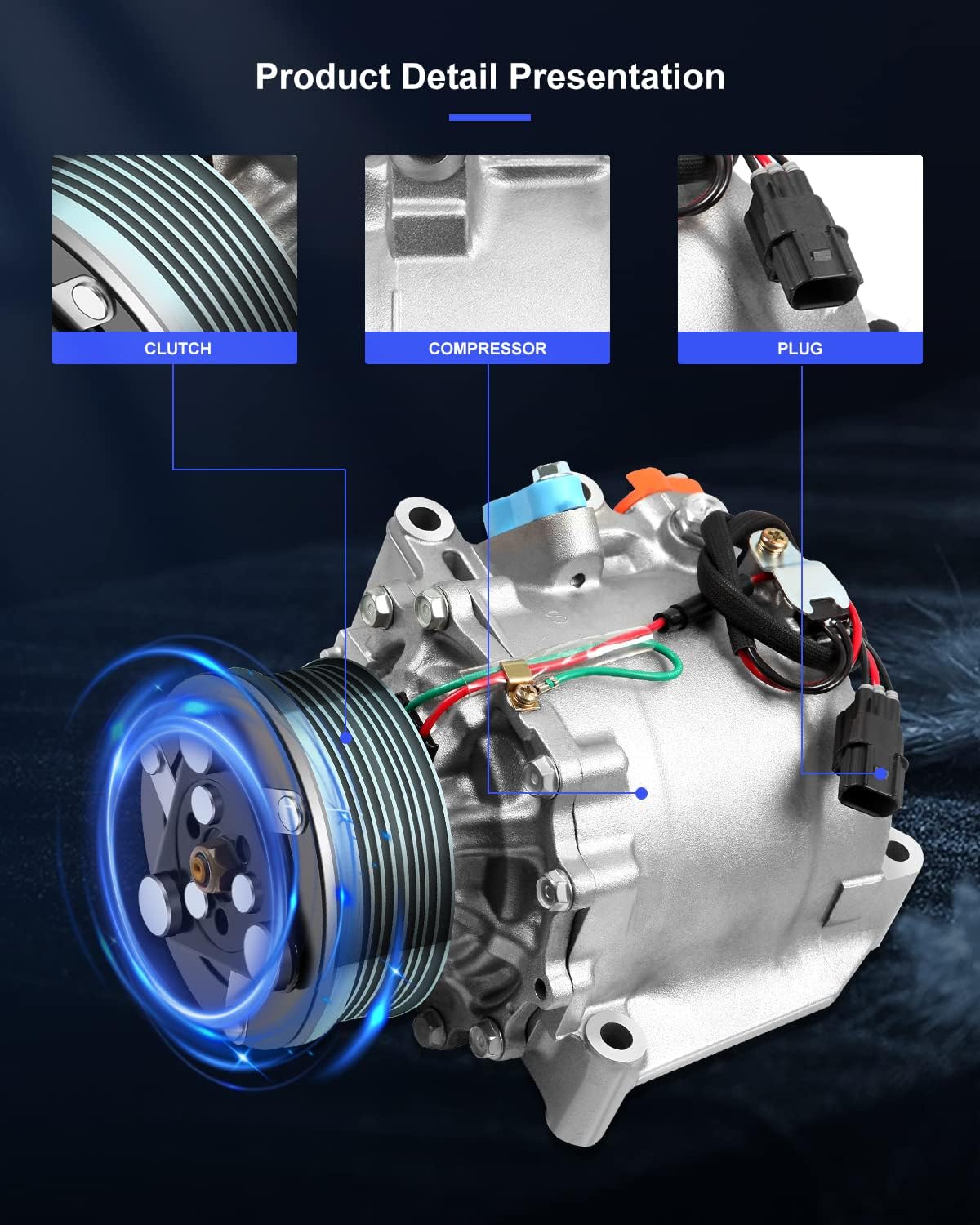 A/C Compressor for 2006-2011 Honda Civic 1.8L – Air Conditioner Compressor
