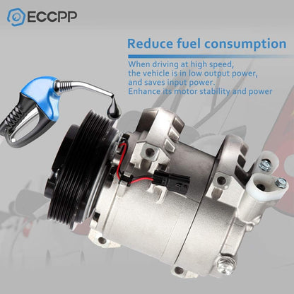 Nissan Rogue 2.5L 2008-2016 & Cabstar 2.5L 2008-2009 AC Compressor with Clutch