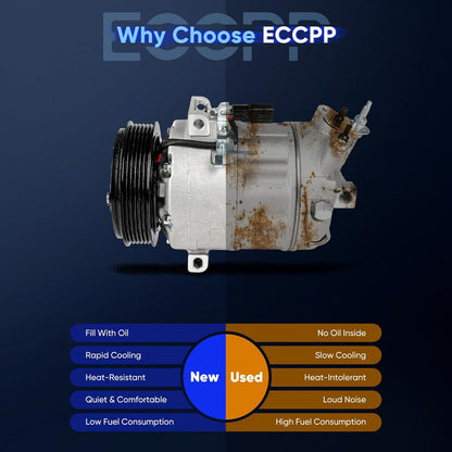 Nissan Sentra 2.0L AC Compressor (2007-2012) – Fast Cooling, Direct Fit