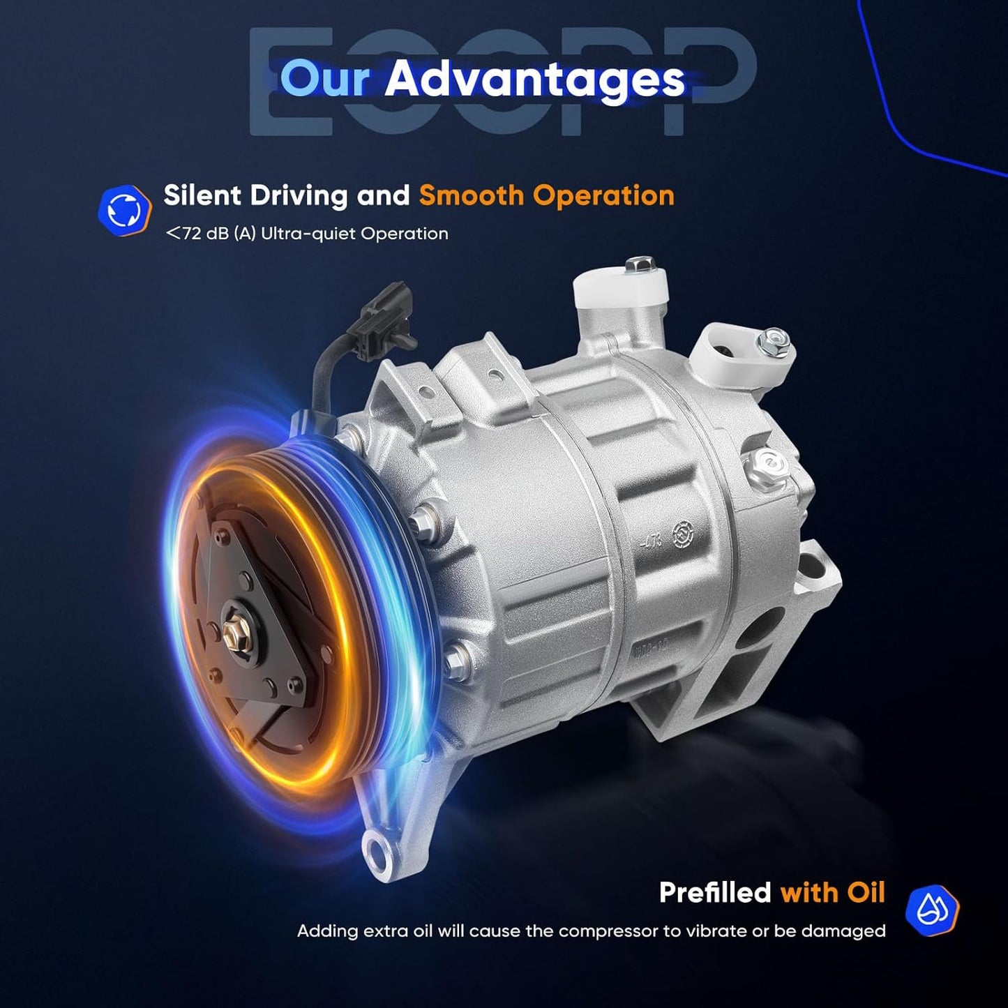 AC Compressor 3.5L – Compatible with Infiniti QX60 (2007–2019), Nissan Altima & Pathfinder