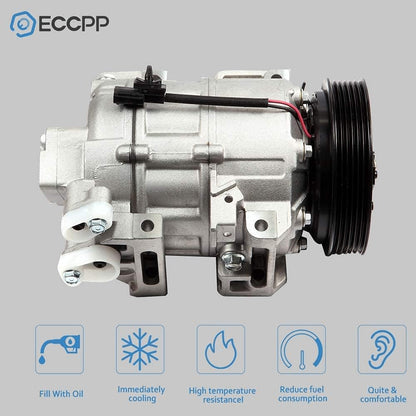AC Compressor Compatible with Nissan Sentra Altima 2.5L 2007-2012 – Fast Cooling