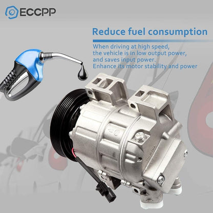 AC Compressor Compatible with Nissan Sentra Altima 2.5L 2007-2012 – Fast Cooling