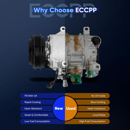 A/C Compressor with Clutch – Compatible with Ford Focus 2.0L (2014-2018)