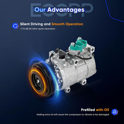 A/C Compressor with Clutch – Compatible with Ford Focus 2.0L (2014-2018)
