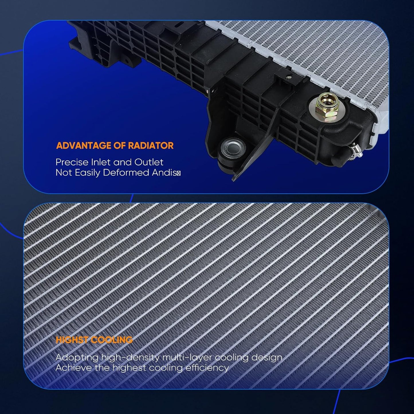 Radiator 13490 Compatible with Ram 2500 3500 4500 5500 6.4L 6.7L 2013-2018