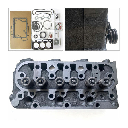 Cylinder Head Gasket Set with Valves Spring D1105 for Kubota RTV1100, RTV1100CW9, RTV1140CPX, 1G091-03044 16060-03042 - KUDUPARTS