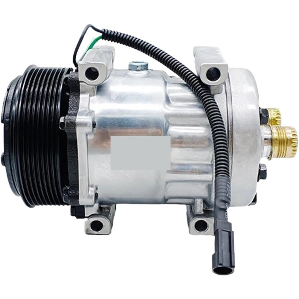 SD7H15 A/C Compressor 8500795 for New Holland Wheel Loader W130C W170C W190C W230C - KUDUPARTS