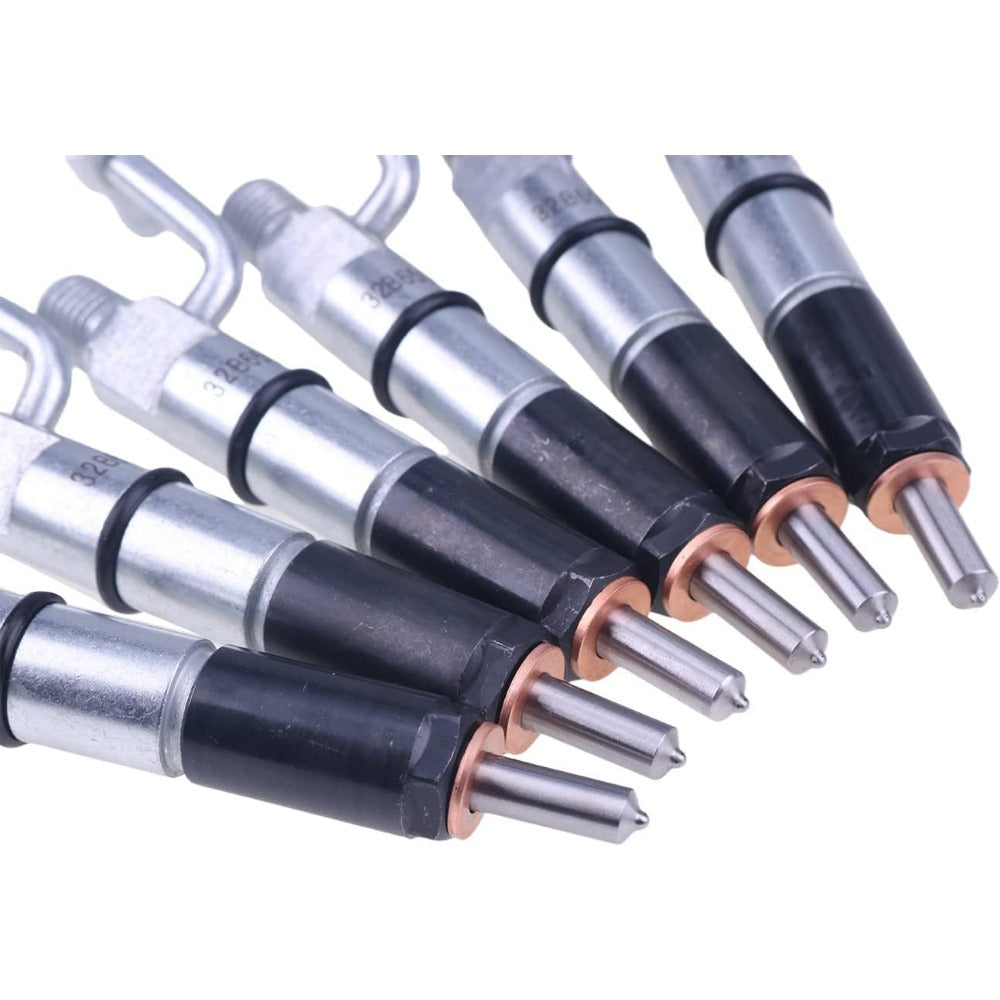 6 PCS Fuel Injector 128-3293 for Caterpillar CAT Engine 3046 Excavator 315 315B Tractor D5G Loader 939C - KUDUPARTS