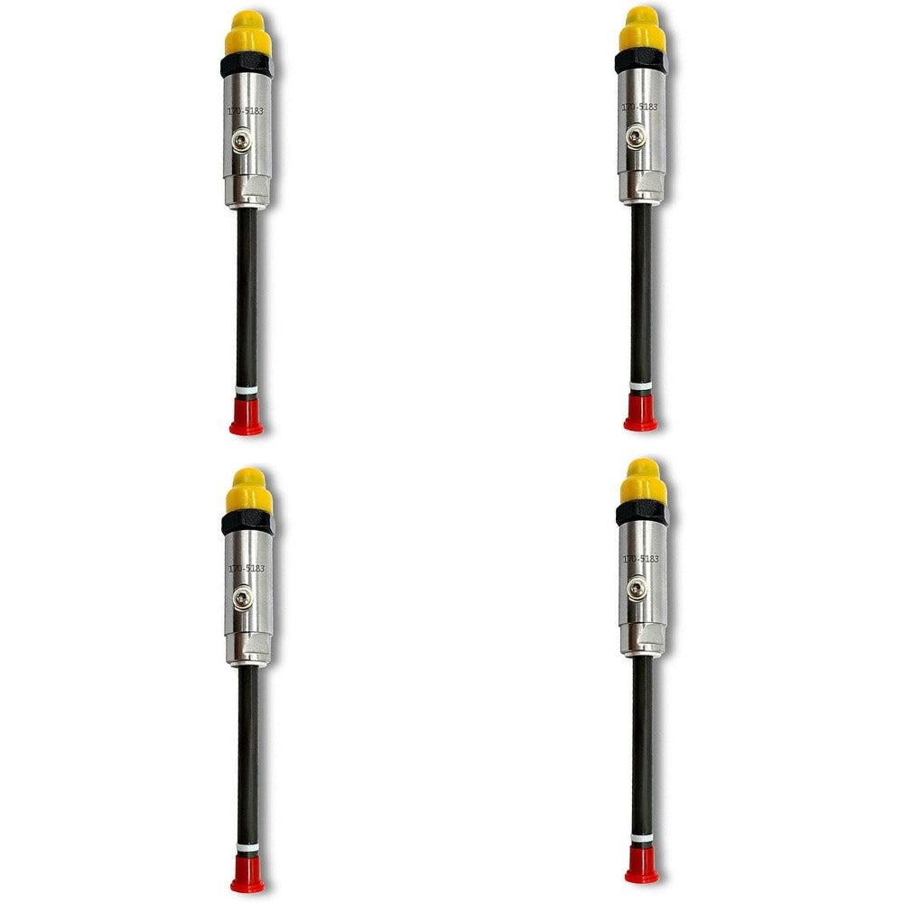 4 PCS Pencil Fuel Injectors 170-5183 0R-4336 for Caterpillar CAT Engine 3304 3304B - KUDUPARTS