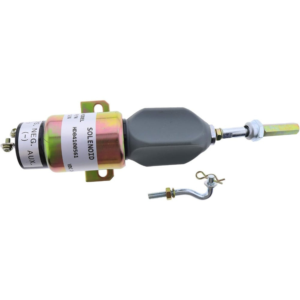 24V Shutoff Solenoid Valve 5I-7518 for Caterpillar CAT Engine 3064 3066 Excavator 311 312 320 320L E200B E320 - KUDUPARTS