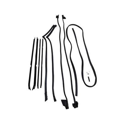 9Pcs Weatherstripping Seal Kit Wide Chrome for 81-88 Regal Cutlass RWD G-Body