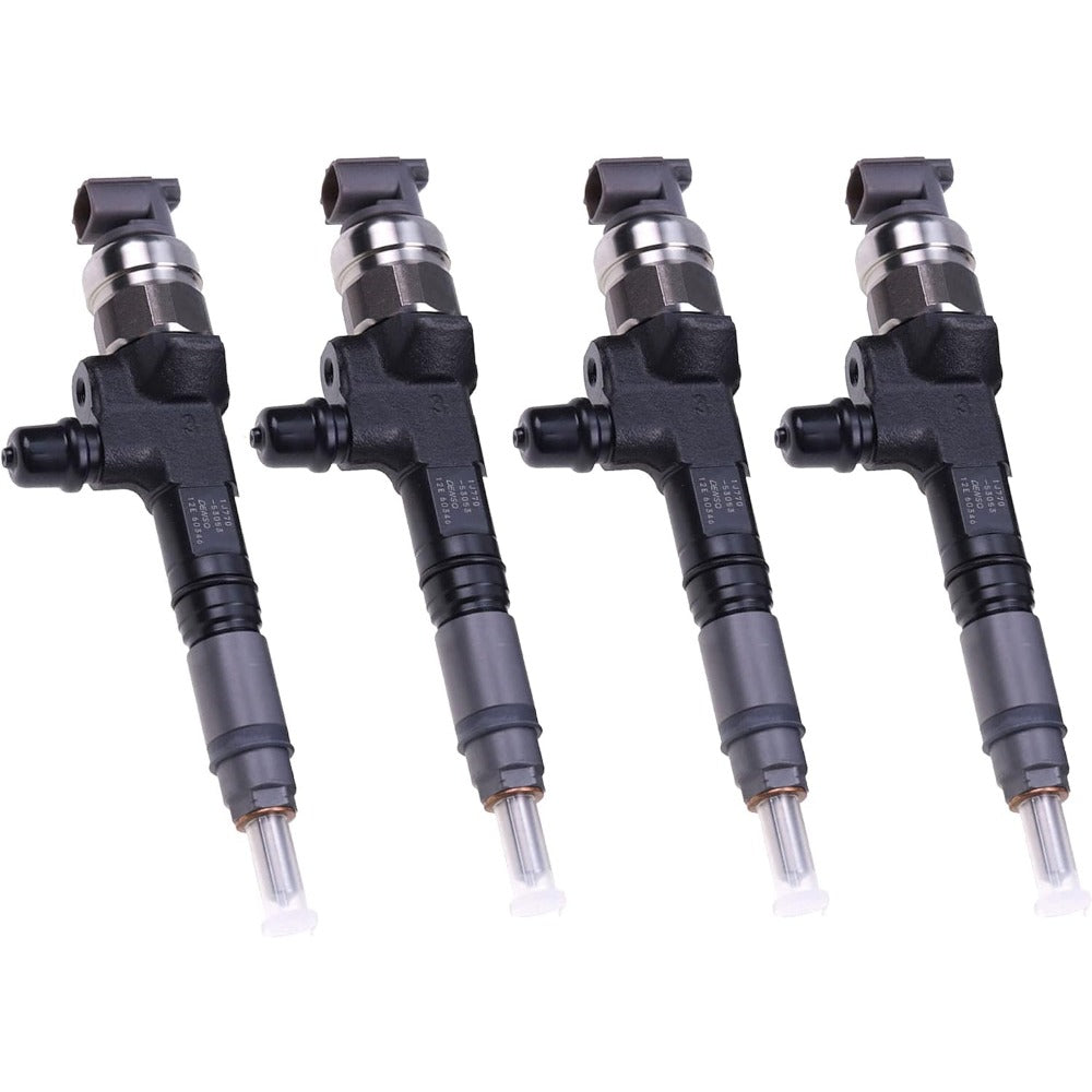 4Pcs Fuel Injector 1J770-53050 1J770-53070 1J770-53074 1J770-53051 295050-1980 for Kubota Engine V3307-CR-TE4 V3307 Tier 4 - KUDUPARTS