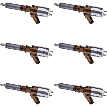 6 Pcs Fuel Injector 382-0480 for Caterpillar CAT Engine C6.6 - KUDUPARTS