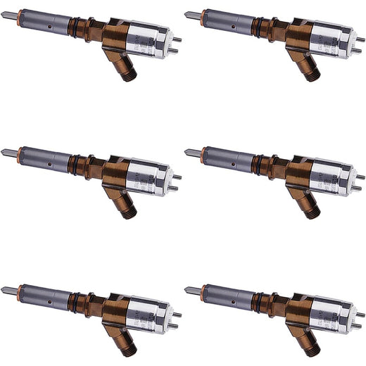 6 Pcs Fuel Injector 382-0480 for Caterpillar CAT Engine C6.6 - KUDUPARTS