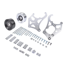 A/C Compressor Bracket TD944-Silver-T for GM Engine LSX LS1 LS2 LS3 LS6 L76 Sanden 508 709 - KUDUPARTS
