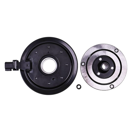 A/C Compressor Clutch Kit Coil Pulley 68084274AB 68294506AC for Jeep Wrangler 3.6L V6 2012- - KUDUPARTS