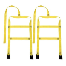 Adjustable Car tire Basket Straps Wheel Net Set Flat Hook for Tow Dolly