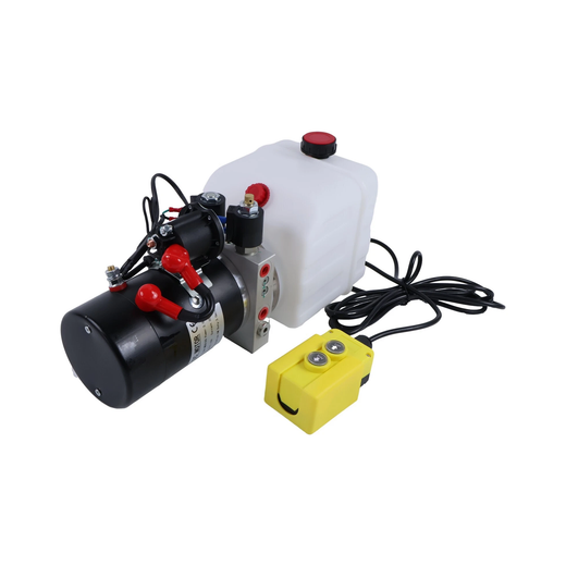 Aftermarket KTI DC-4499 6-Quart Double Acting 12V Hydraulic Pump for Dump Trailer - KUDUPARTS