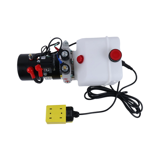 Aftermarket KTI Hydraulics DC-4442 3-Quart Double Acting 12V Hydraulic Pump for Dump Trailer - KUDUPARTS
