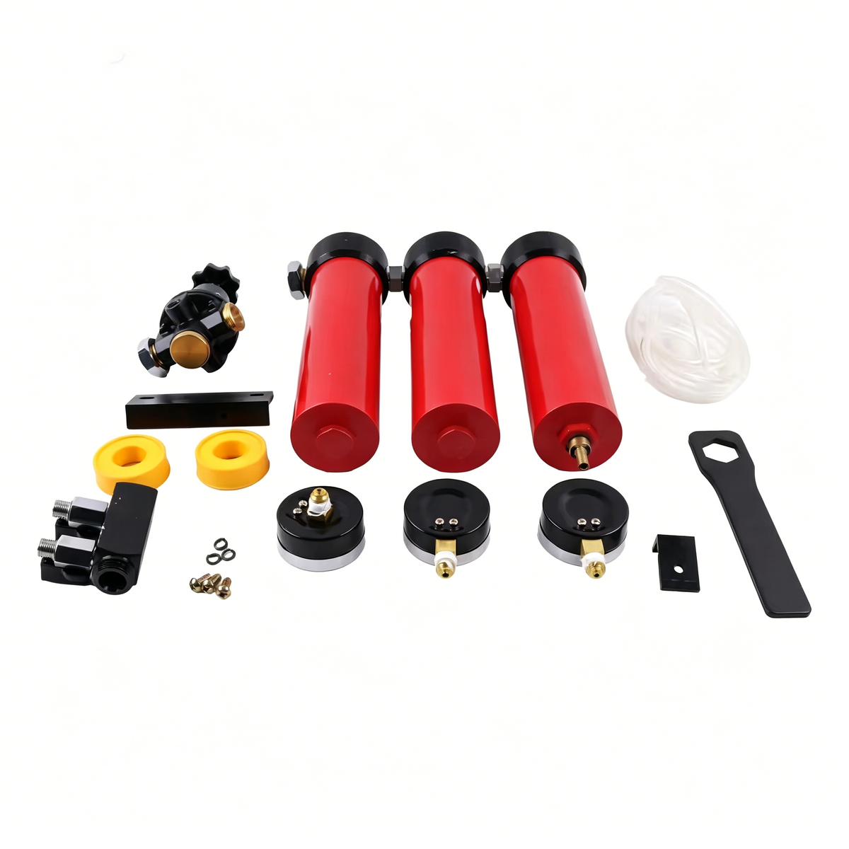 Aftermarket Nanpu Z-Series 3-Stage Compressed Air Filter System 127CFM 1/2" & 3/4" NPT Inlet 1/4" Outlet Oil & Water Separator for Spray Guns Tools CNC - KUDUPARTS
