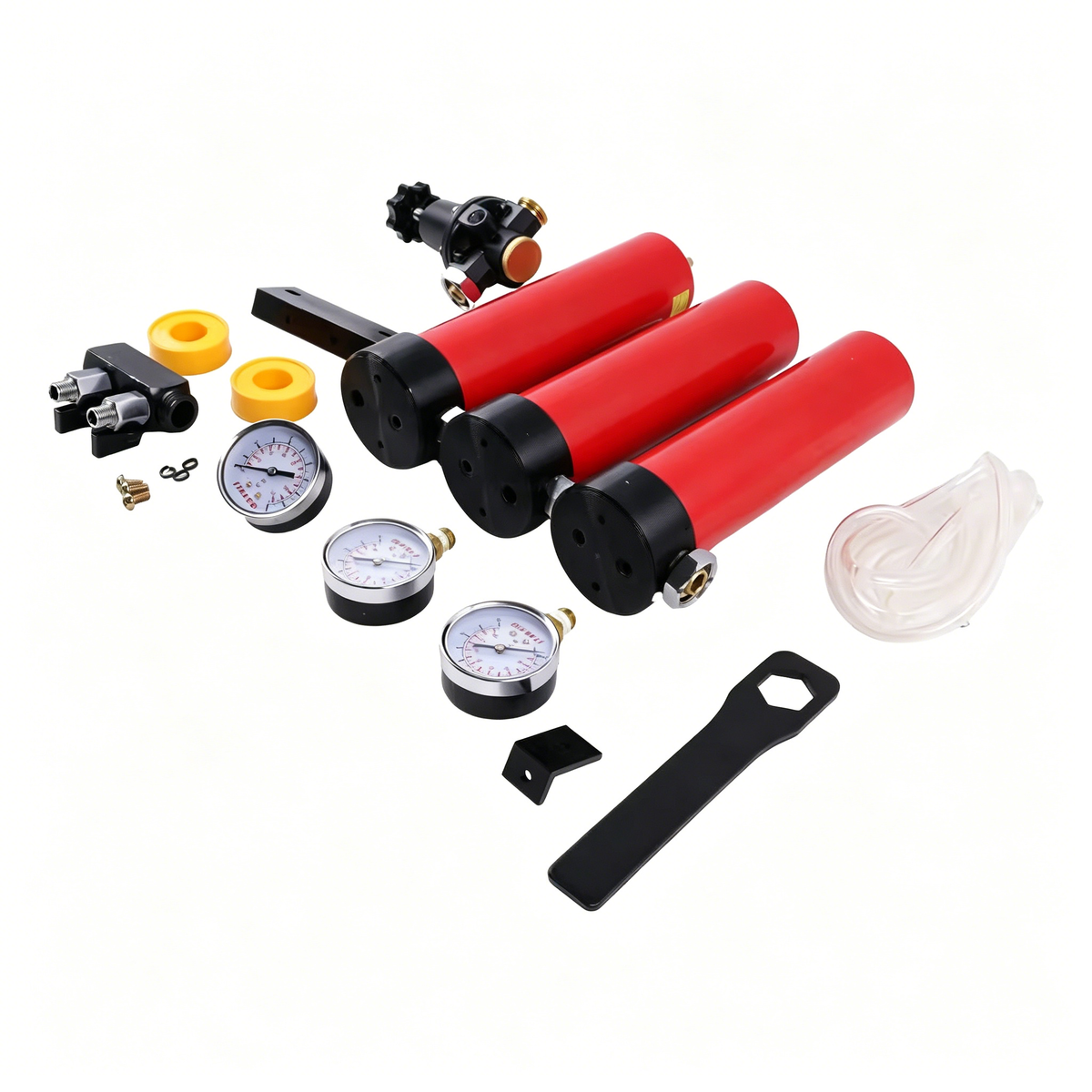 Aftermarket Nanpu Z-Series 3-Stage Compressed Air Filter System 127CFM 1/2" & 3/4" NPT Inlet 1/4" Outlet Oil & Water Separator for Spray Guns Tools CNC - KUDUPARTS