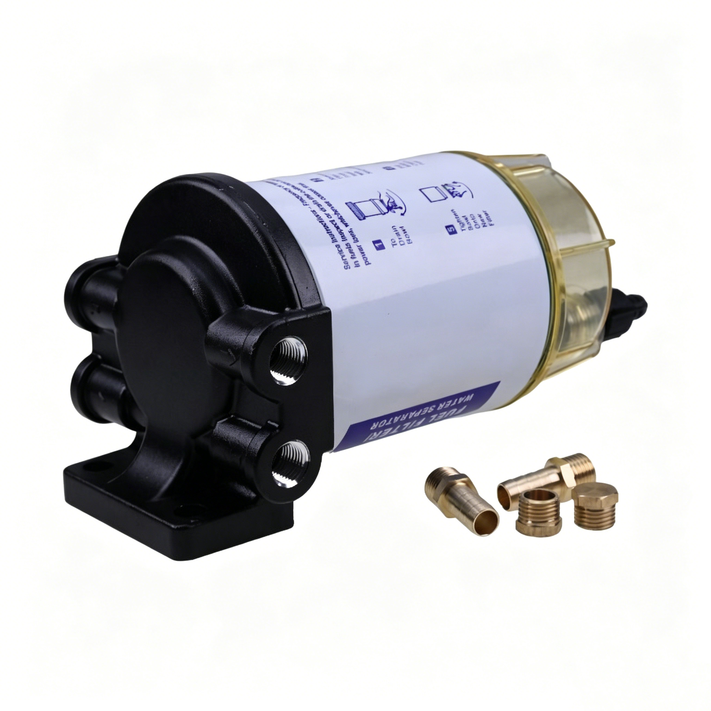 Aftermarket Racor 7-0842 Marpac FF02000 Fuel Water Separator Bowl and Stainless Steel Head 3/8" for Boat