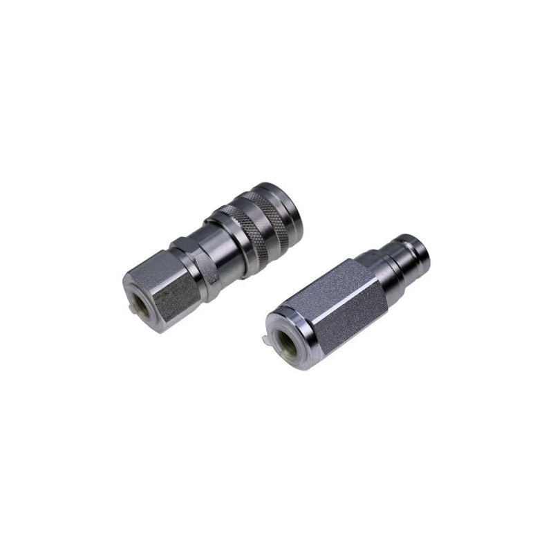 Aftermarket SUMMIT FF38-06N-SET 3/8" Flat Face 3/8" NPT Thread Hydraulic Quick Connect Coupling Set - KUDUPARTS