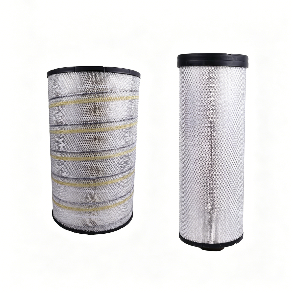 Air Filter HXE11091 HXE11090 for John Deere Engine 6068 6090 6135 6136 Tractor 9370R 9420R 9470R 9520R 9570R 9RX490 9RX640 CH670 S680 X9 1000 - KUDUPARTS
