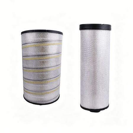 Air Filter HXE11091 HXE11090 for John Deere Engine 6068 6090 6135 6136 Tractor 9370R 9420R 9470R 9520R 9570R 9RX490 9RX640 CH670 S680 X9 1000 - KUDUPARTS