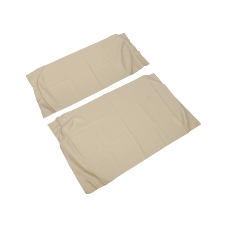 Beige Front Seat Cushion Cover Set for Club Car DS 2000.5-Up Golf Cart - KUDUPARTS