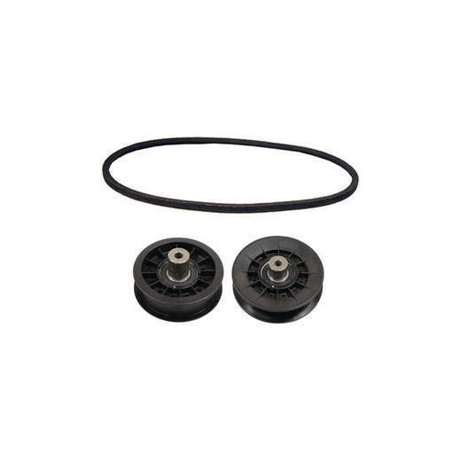 Belt and Idler Set UC35484 AUC20589 AUC20590 for John Deere X300 X304 X310 X320 X324 X330 X340 X350 X354 - KUDUPARTS